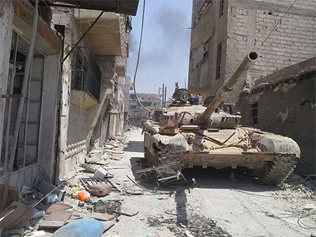 Ejército sirio retoma estratégica ciudad en las afueras de damasco